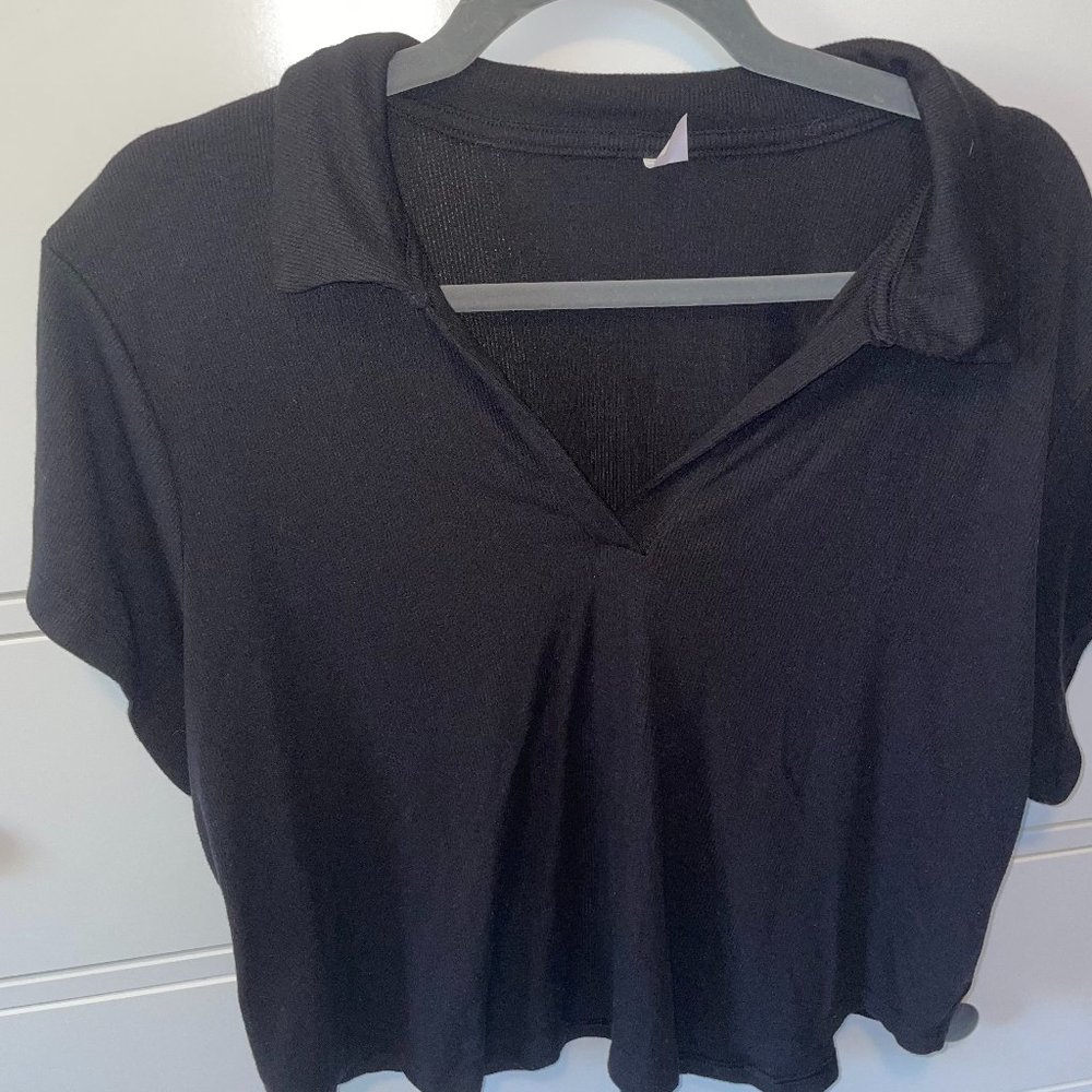 Black Collared Shirt